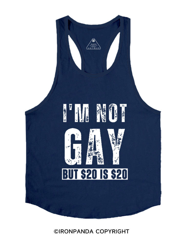 I'm Not Gay But 20 Is 20 Stringer Gym Vest