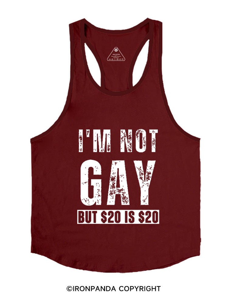 I'm Not Gay But 20 Is 20 Stringer Gym Vest