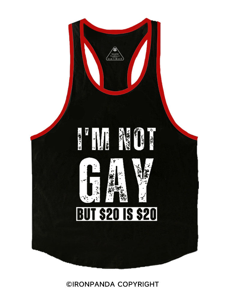 I'm Not Gay But 20 Is 20 Stringer Gym Vest