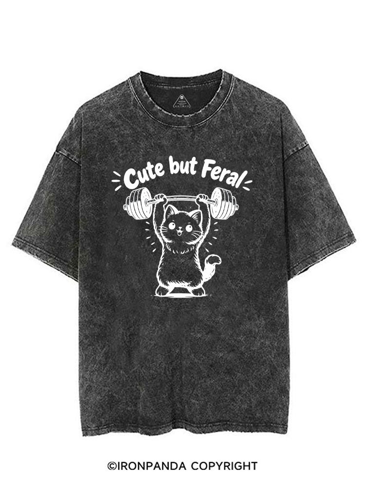 Cute but Feral VINTAGE GYM SHIRT