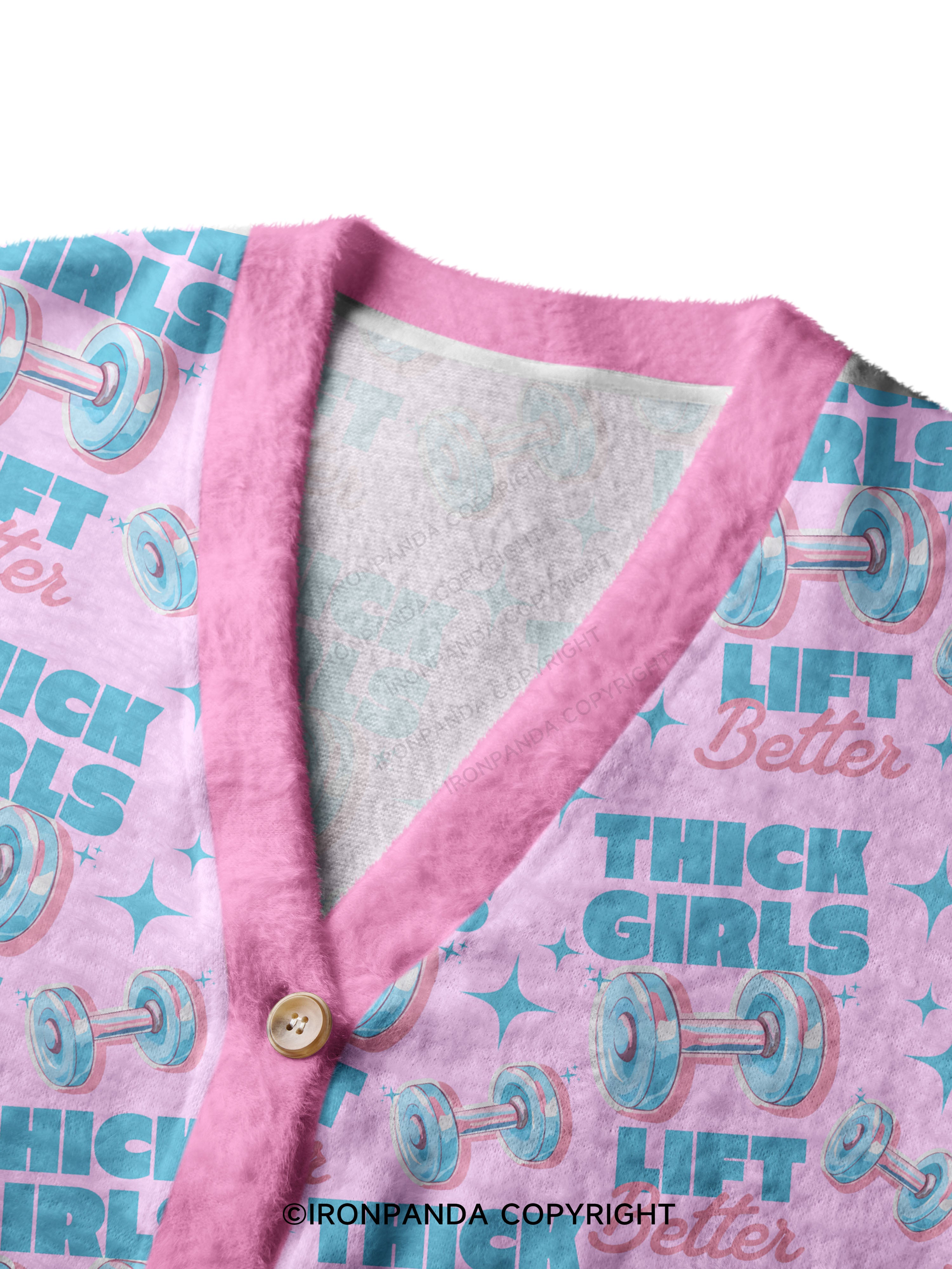 THICK THIGHS LIFT BETTER Ugly Cardigan Sweater