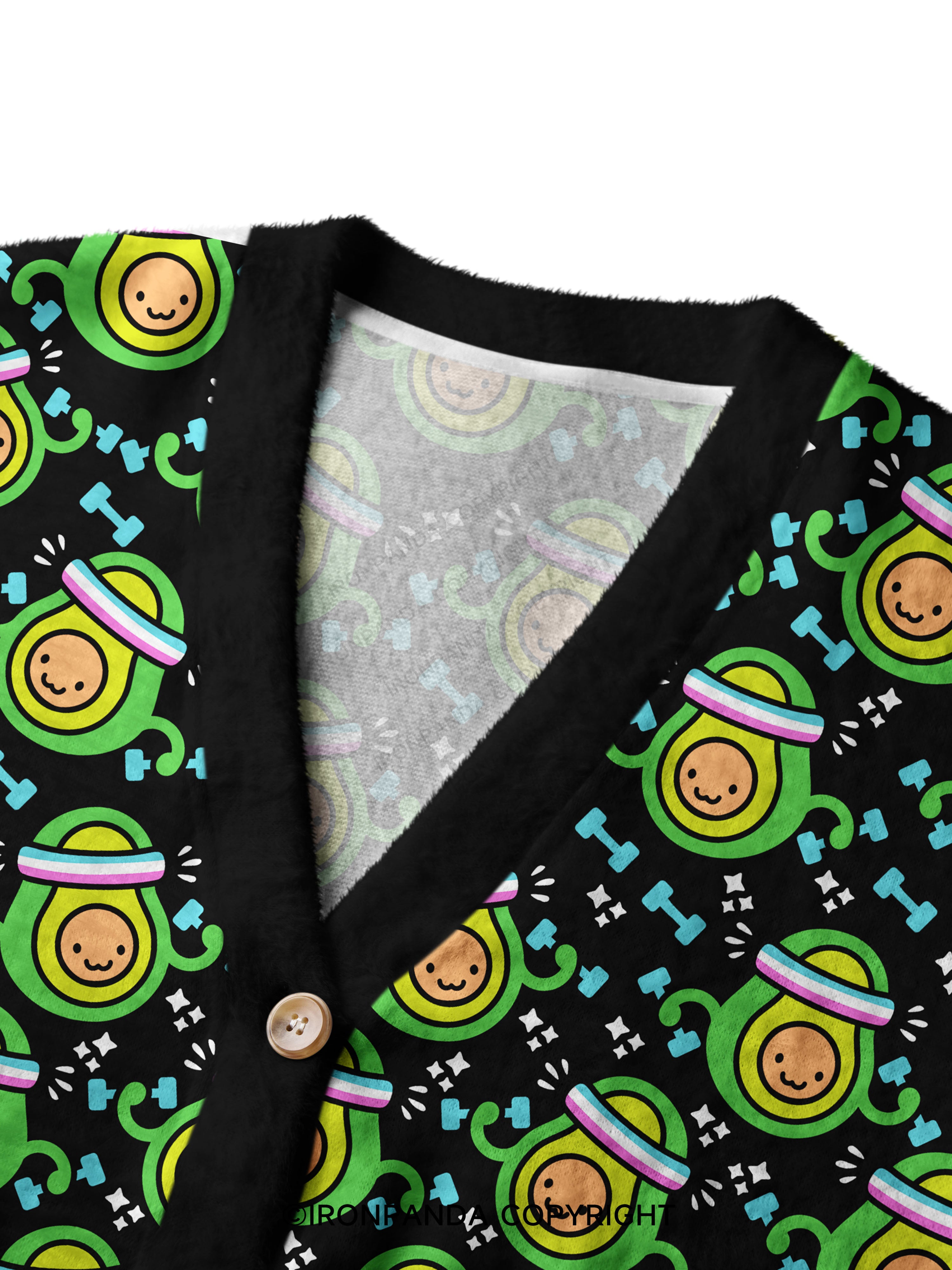 LIL BIT FIT LIL BIT FAT Ugly Cardigan Sweater