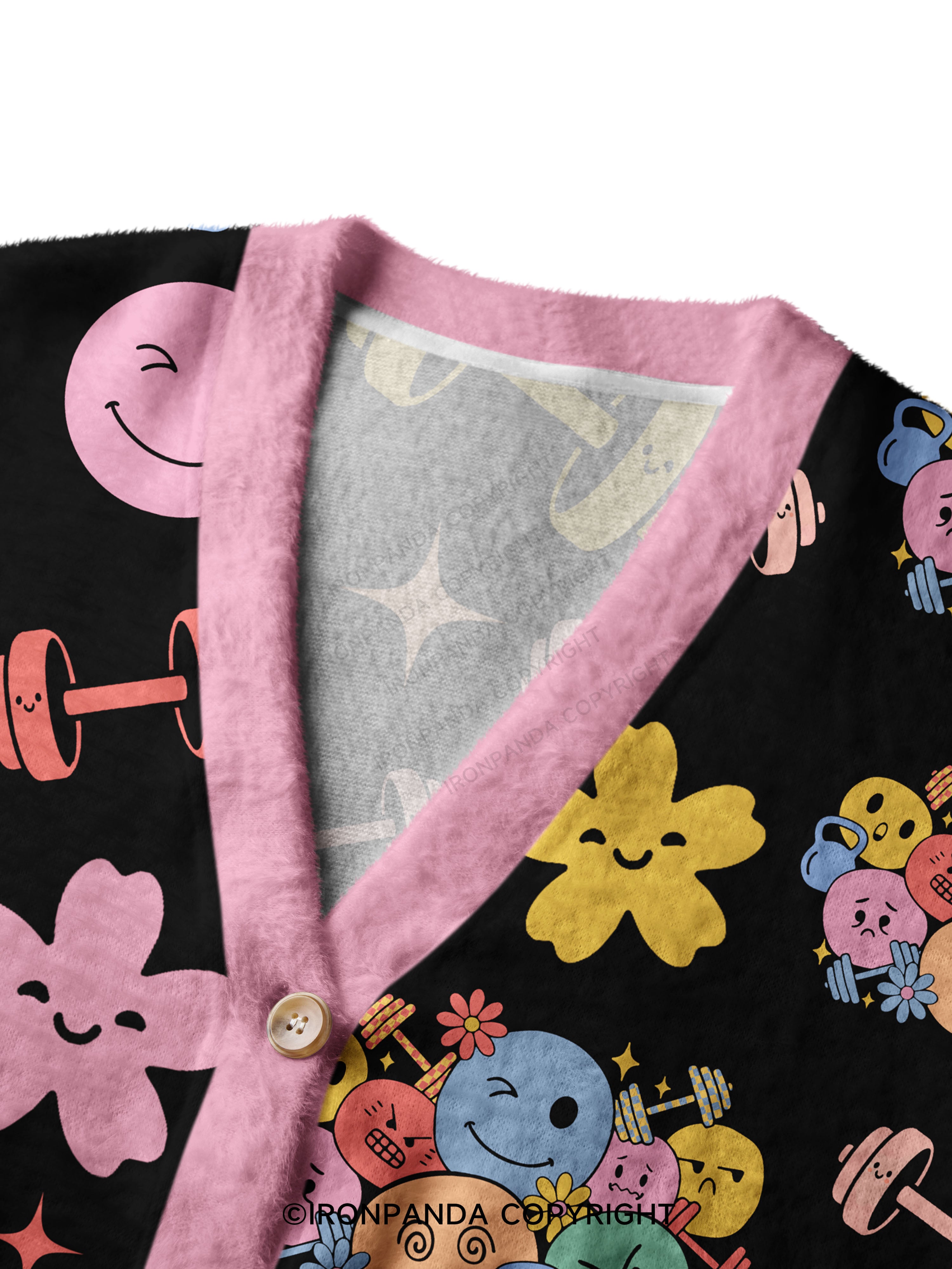 Groovy Mood Gym Ugly Cardigan Sweater