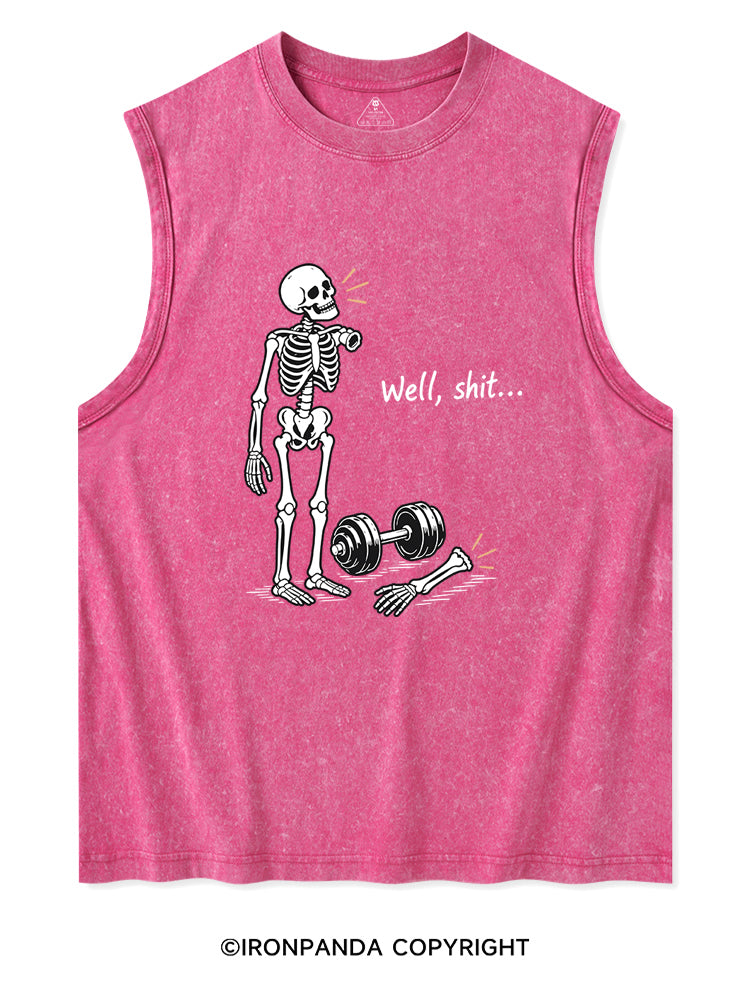 Well Shit Skeleton Washed Tank