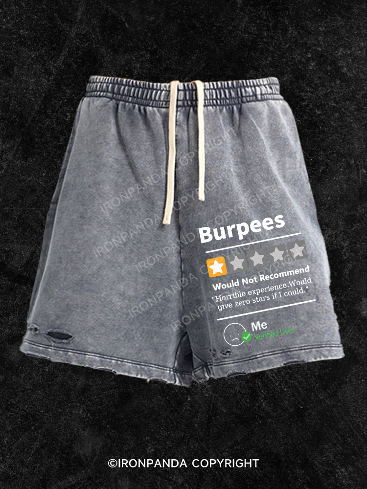 BURPEES REVIEWED  Washed Gym Shorts