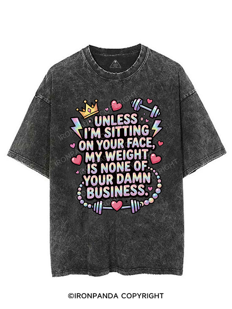 Unless I’m sitting on your face VINTAGE GYM SHIRT