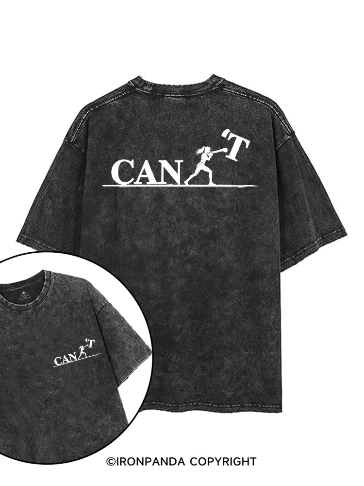 NOW I CAN printed Gym Shirt