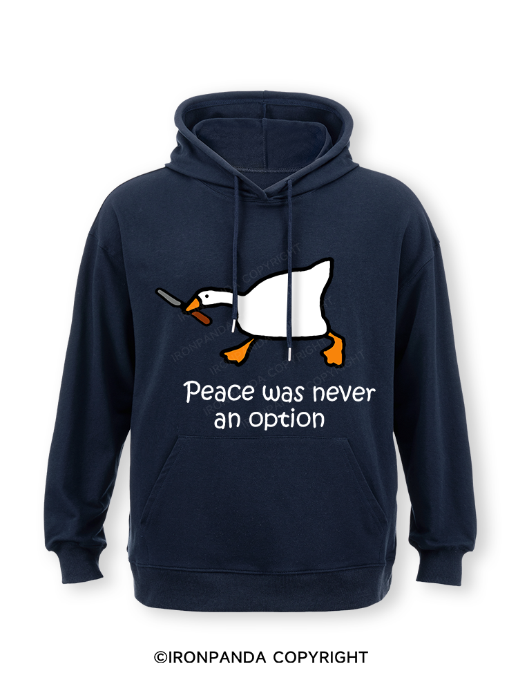 peace was never an option Classic Gym Hoodie