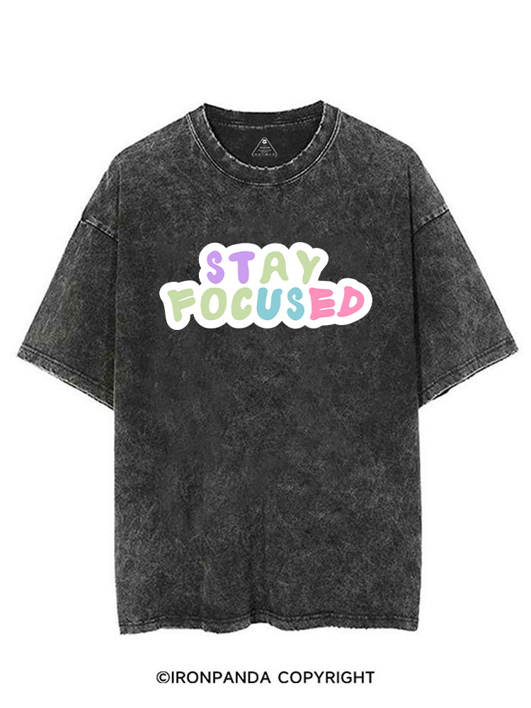 STAY FOCUSED GYM VIBE VINTAGE GYM SHIRT