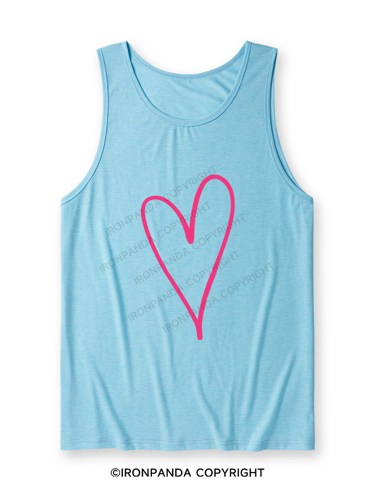 Heart Muscle Ultra Soft Heather Tank