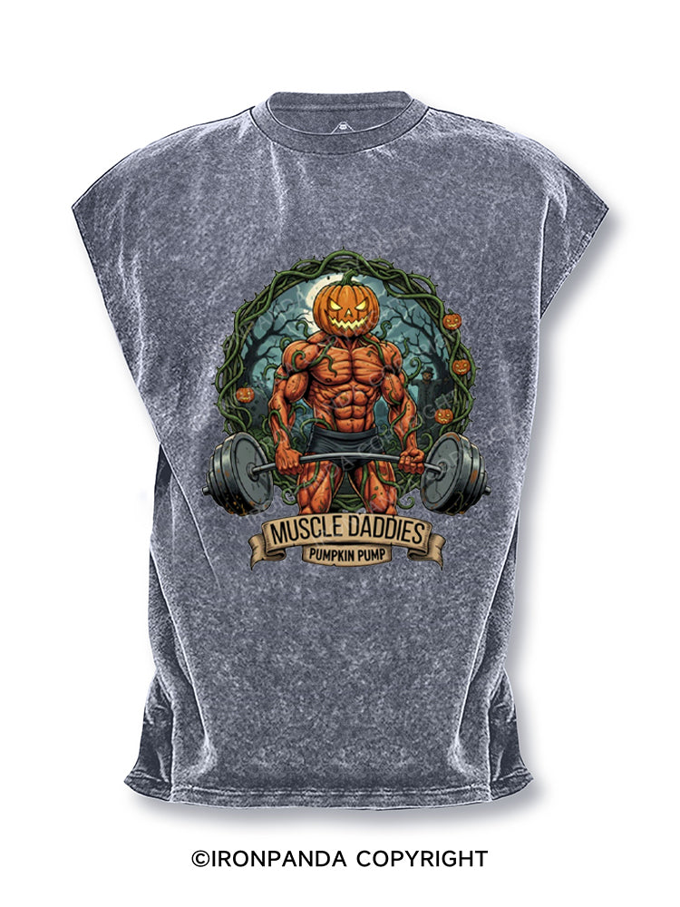 Pumpkin Pump Muscle Daddies Cut Off Tank