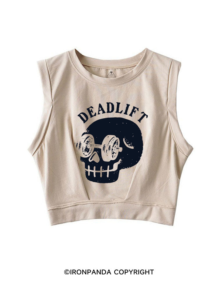 DEAD SERIOUS DEADLIFTS SLEEVELESS CROP TOPS