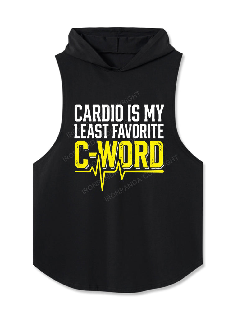 Cardio Is My Least Favorite C Word Hooded Tank