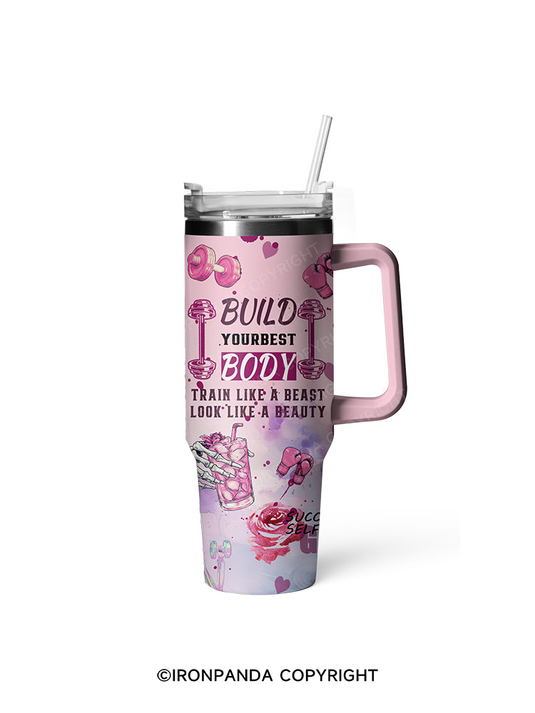 build your body 40oz Tumbler
