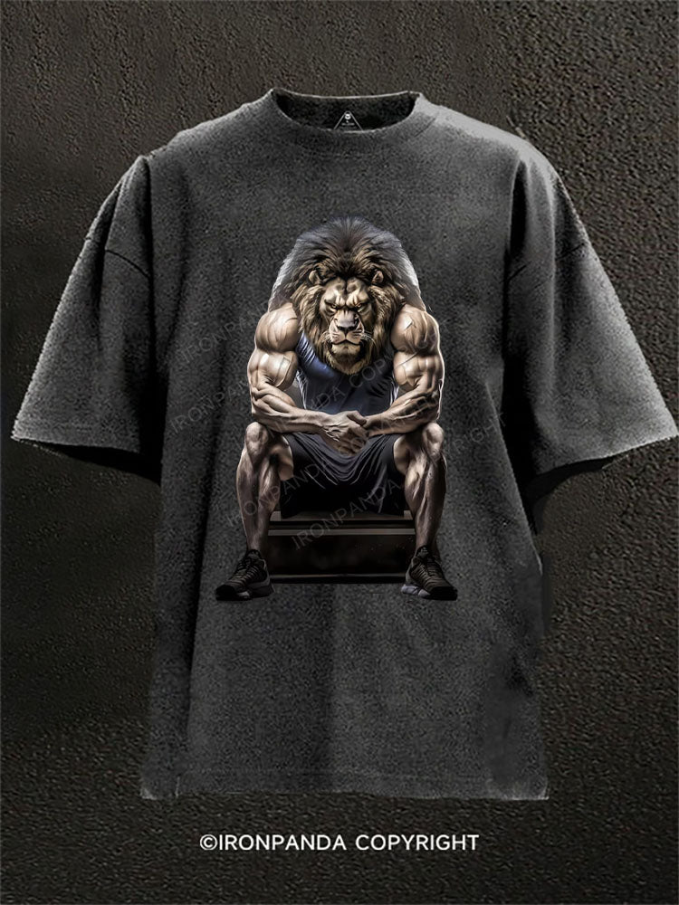 I'm Not Here To Talk Washed Gym Shirt