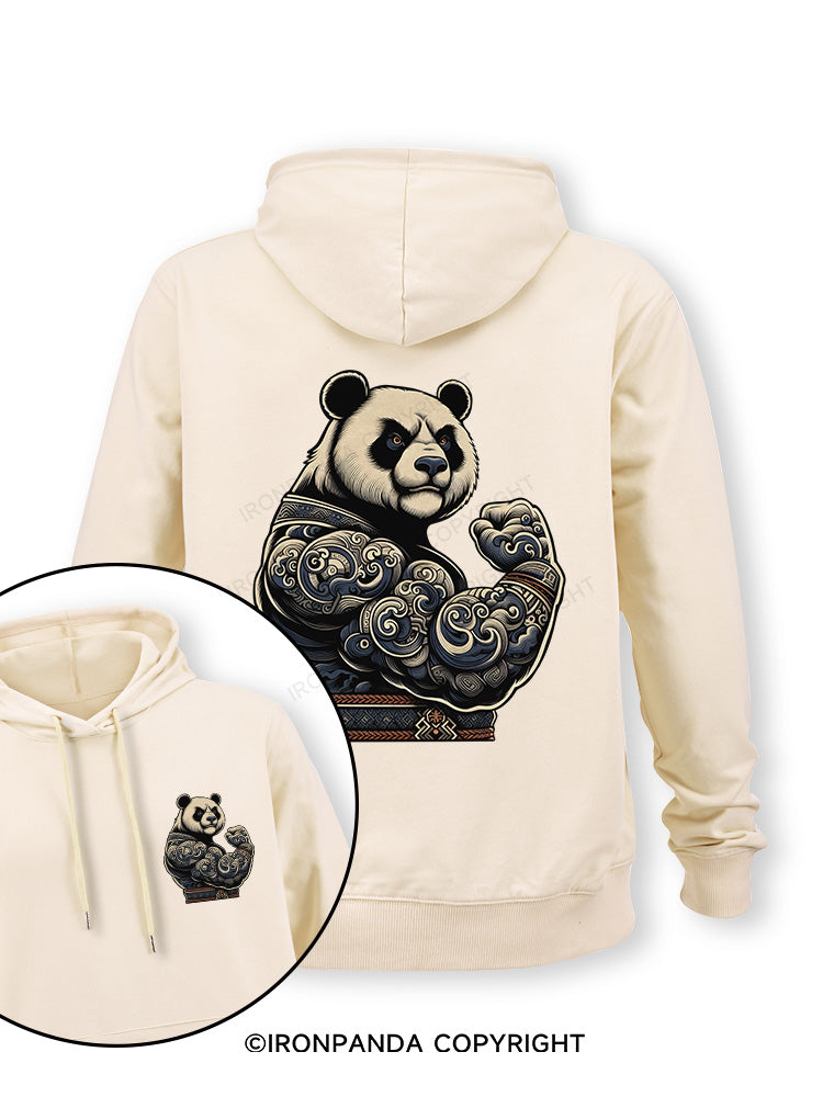 strong panda Double-Sided Printed Classic Gym Hoodie