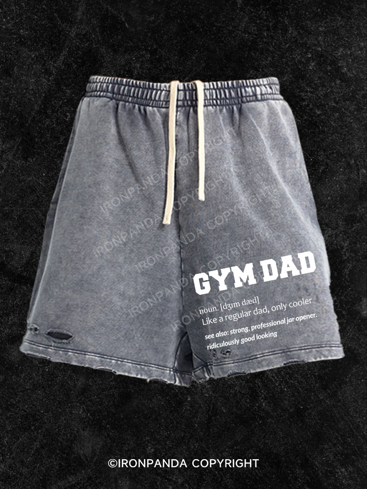 GYM DAD Washed Gym Shorts