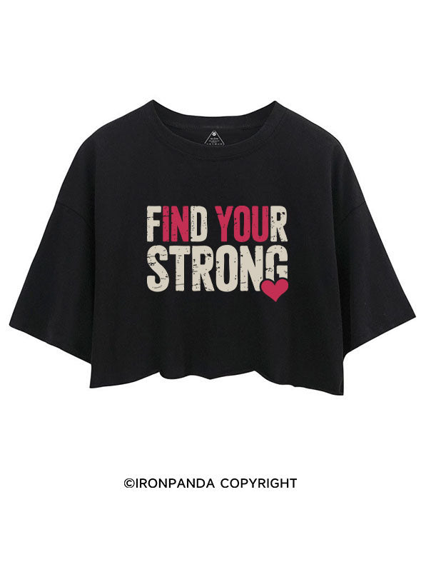 FIND YOUR STRONG CROP TOPS