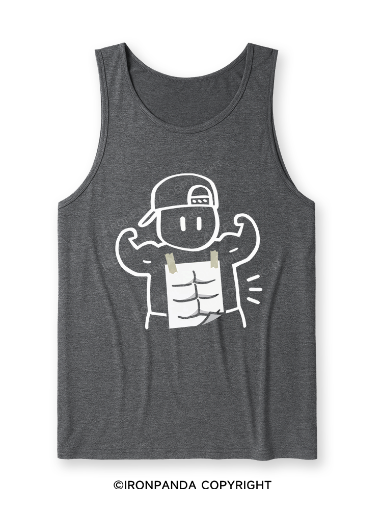 Look at my abs! Ultra Soft Heather Tank