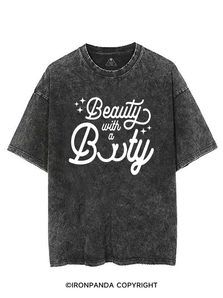 BEAUTY WITH A BOOTY VINTAGE GYM SHIRT
