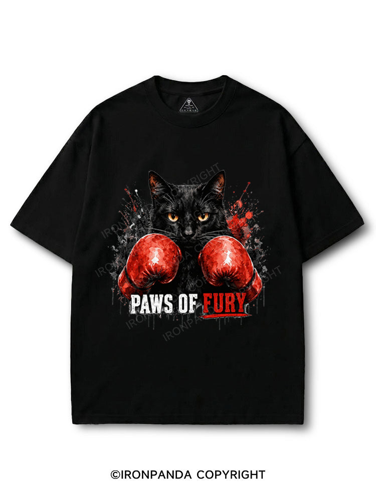 Paws of Fury Feline Boxer Cat Fighting COTTON PUMP COVER