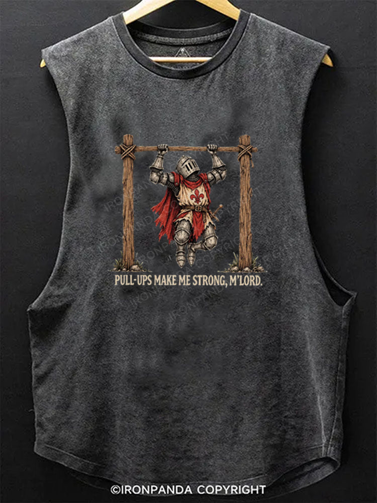 PULL-UPS MAKE ME STRONG Scoop Bottom Cotton Tank