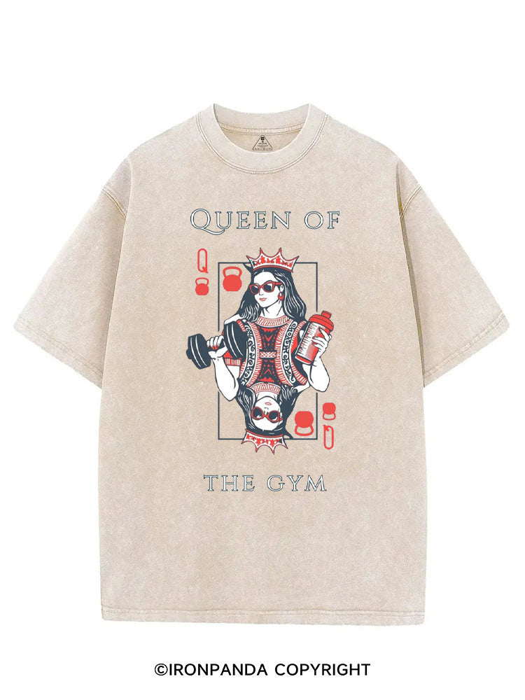 QUEEN OF THE GYM POKER VINTAGE GYM SHIRT