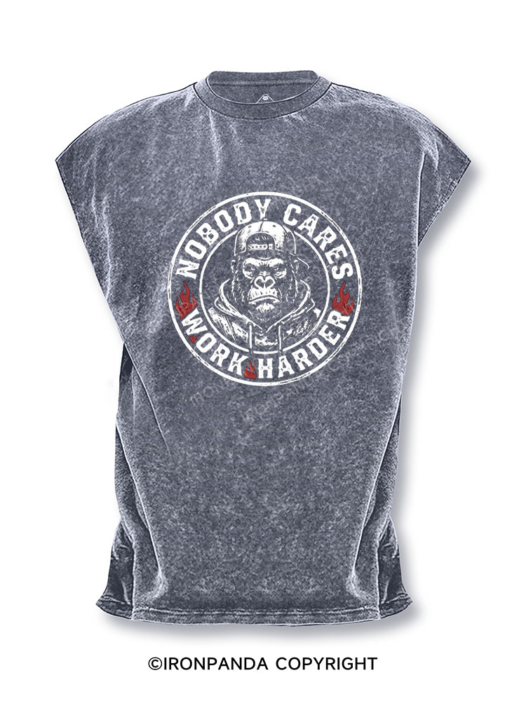 Nobody Cares Work Harder Cut Off Tank