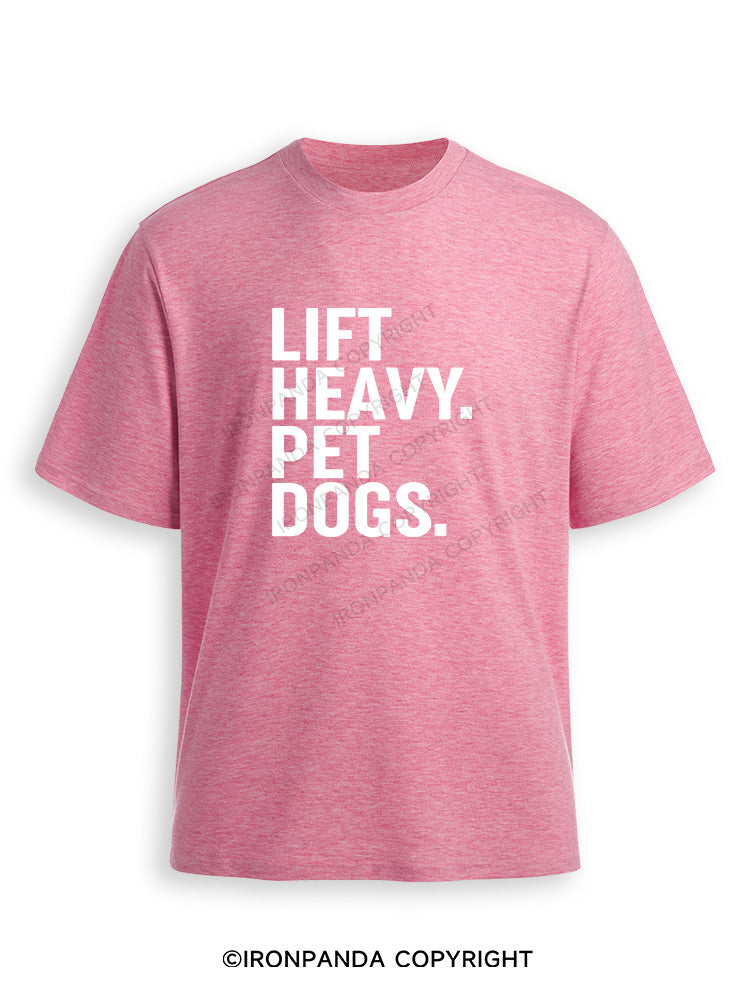 Lift Heavy Pet Dogs Ultra Soft Heather T-Shirt