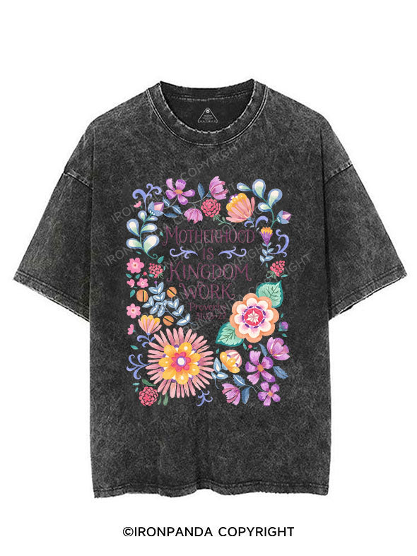 MOTHERHOOD IS KINGDOM WORK VINTAGE GYM SHIRT