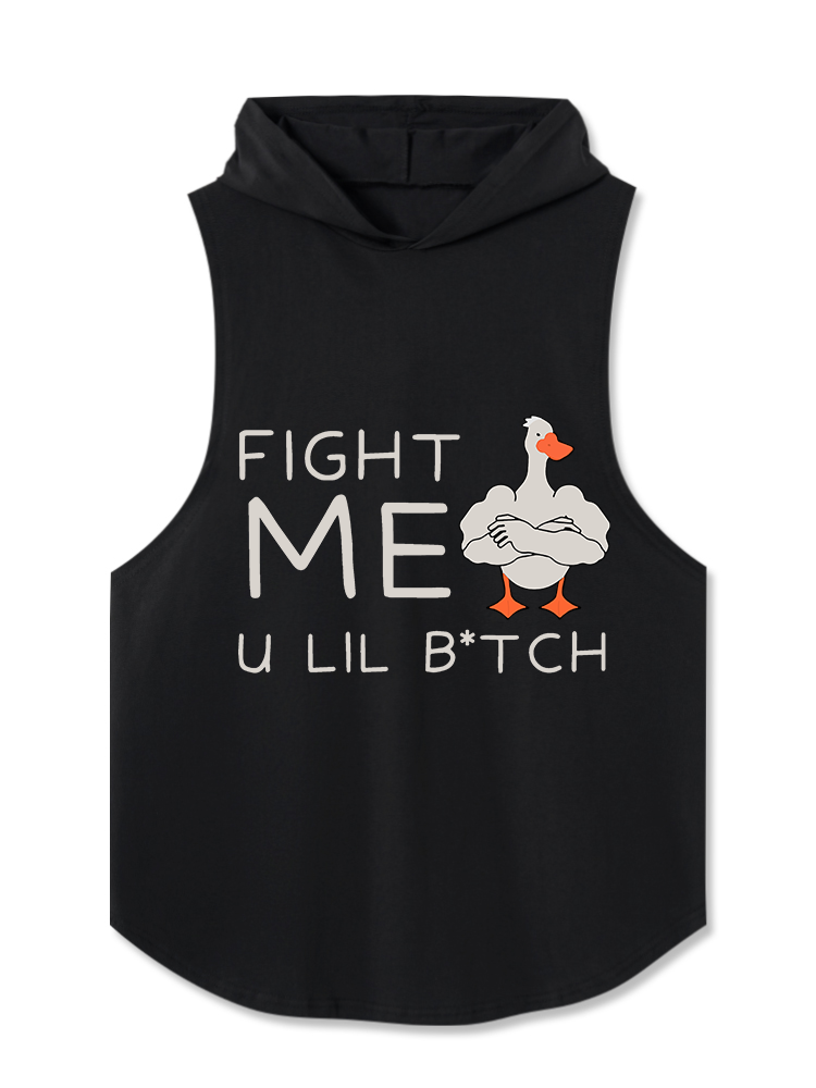 fight me u lil btch Hooded Tank