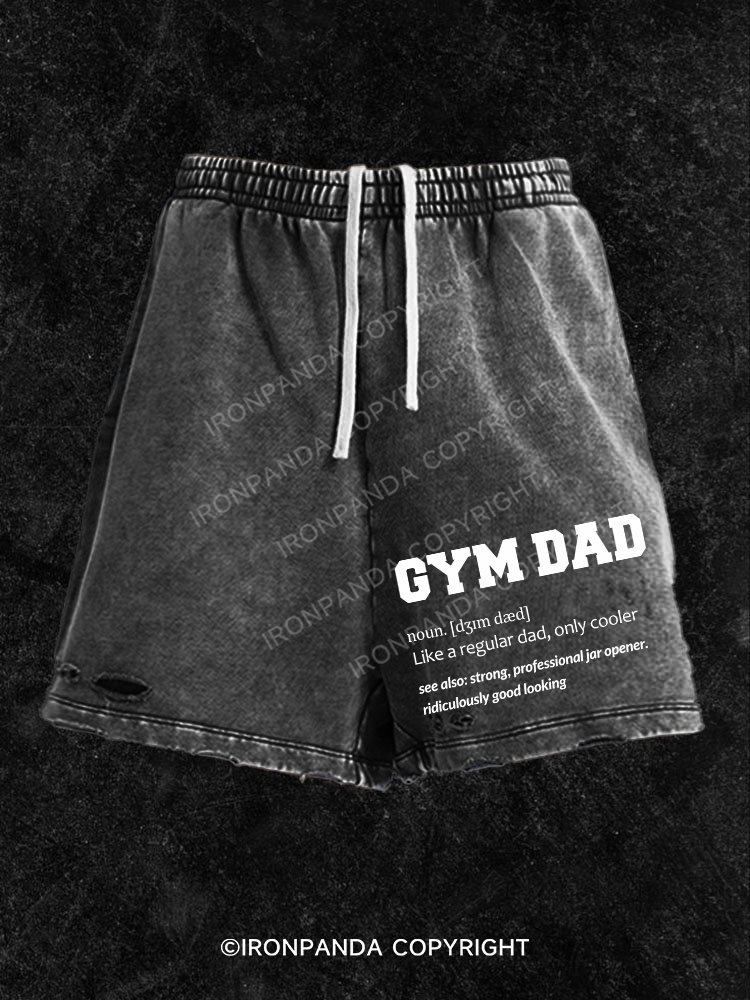 GYM DAD Washed Gym Shorts