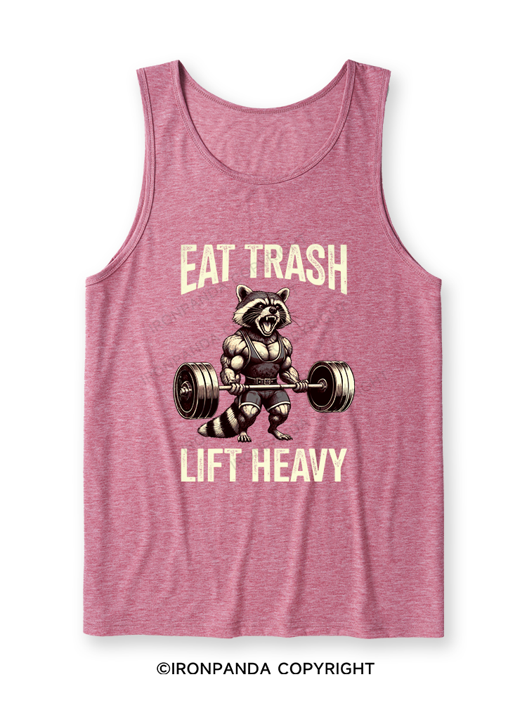eat trash lift heavy Ultra Soft Heather Tank