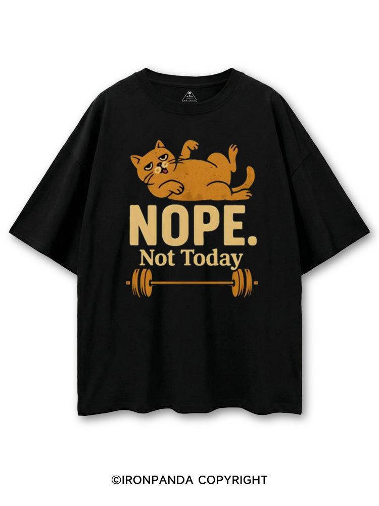 NOPE NOT TODAY LAZY CAT COTTON PUMP COVER