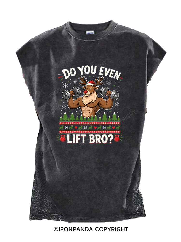 Do You Even Lift Bro Muscle Reindeer Cut Off Tank