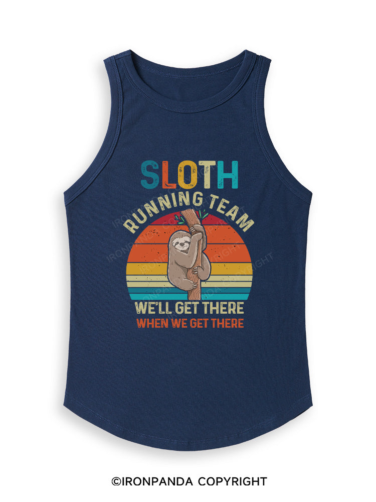 SLOTH RUNNING TEAM Fitted Tank Top