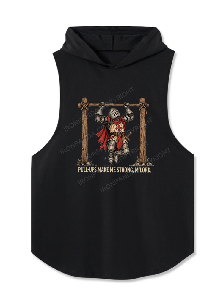 PULL-UPS MAKE ME STRONG Hooded Tank