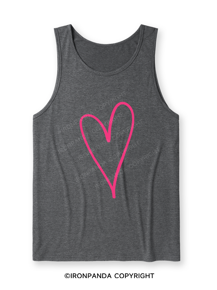 Heart Muscle Ultra Soft Heather Tank