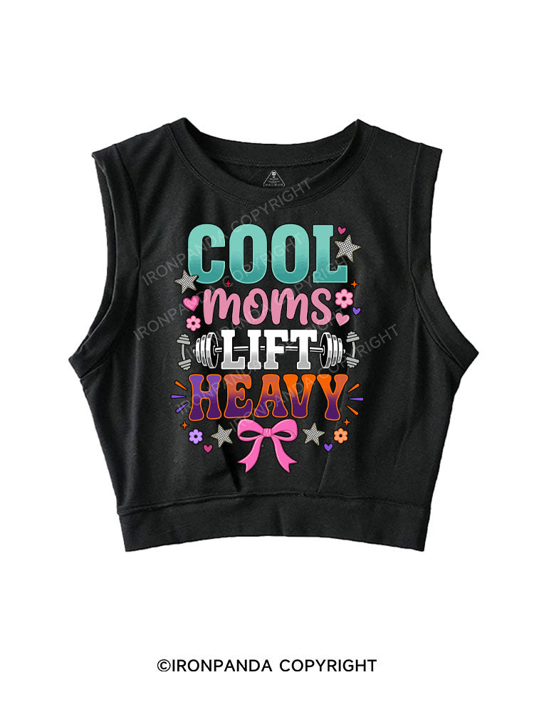 COOL MOMS LIFT HEAVY SLEEVELESS CROP TOPS