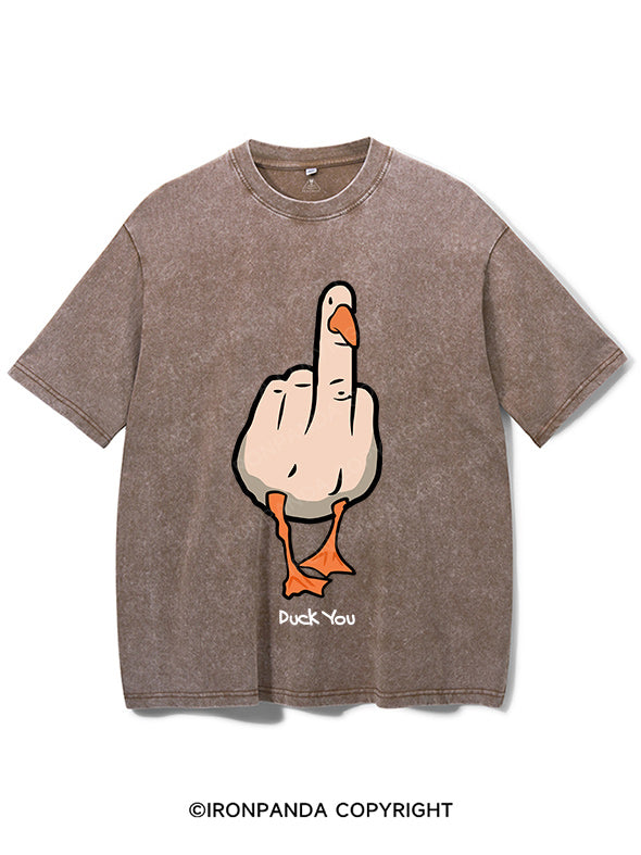 duck you Washed Gym Shirt
