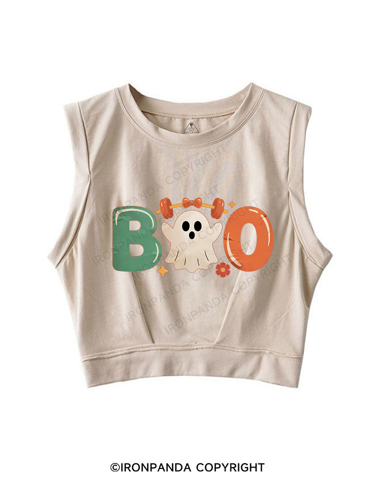 boo SLEEVELESS CROP TOPS