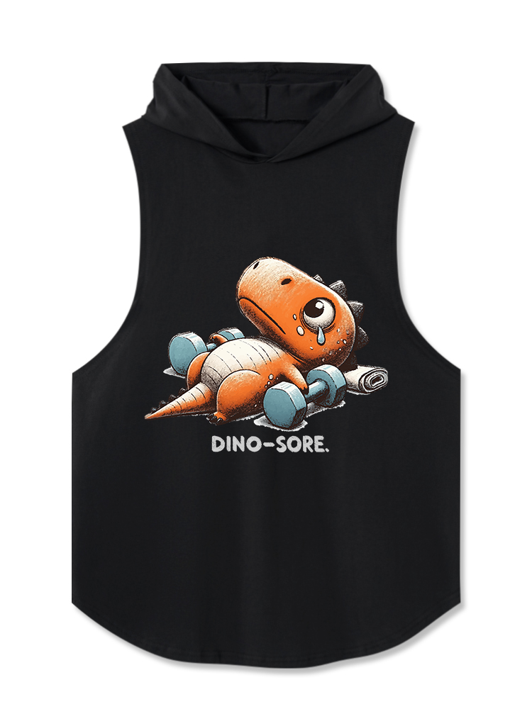 Dino-Sore After Workout Hooded Tank
