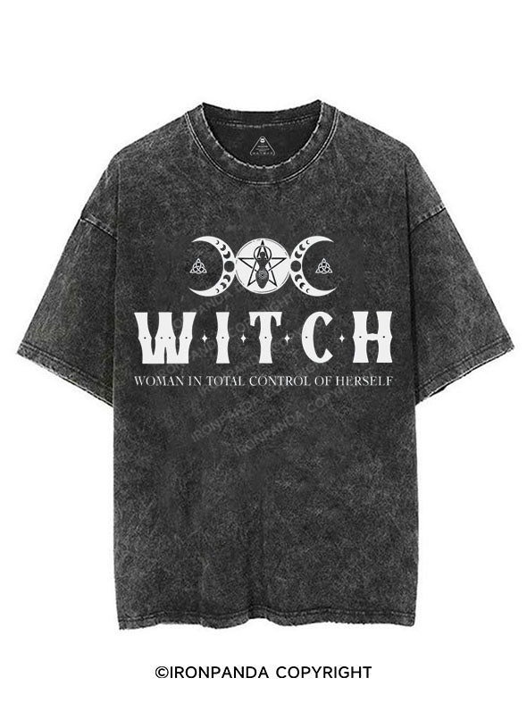 WOMAN IN TOTAL CONTROL OF HERSELF VINTAGE GYM SHIRT