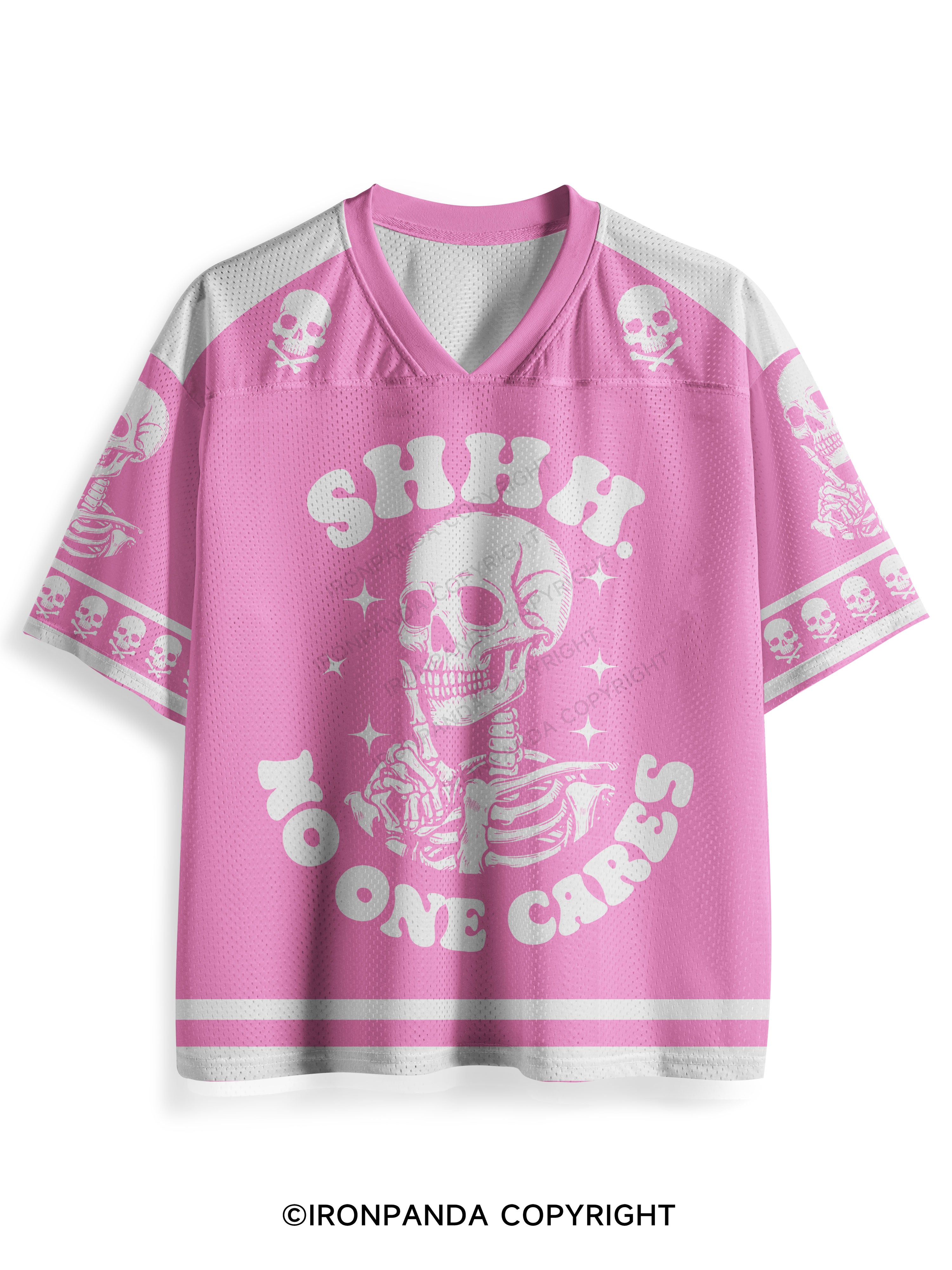 SHHH NO ONE CARES Mesh Jersey