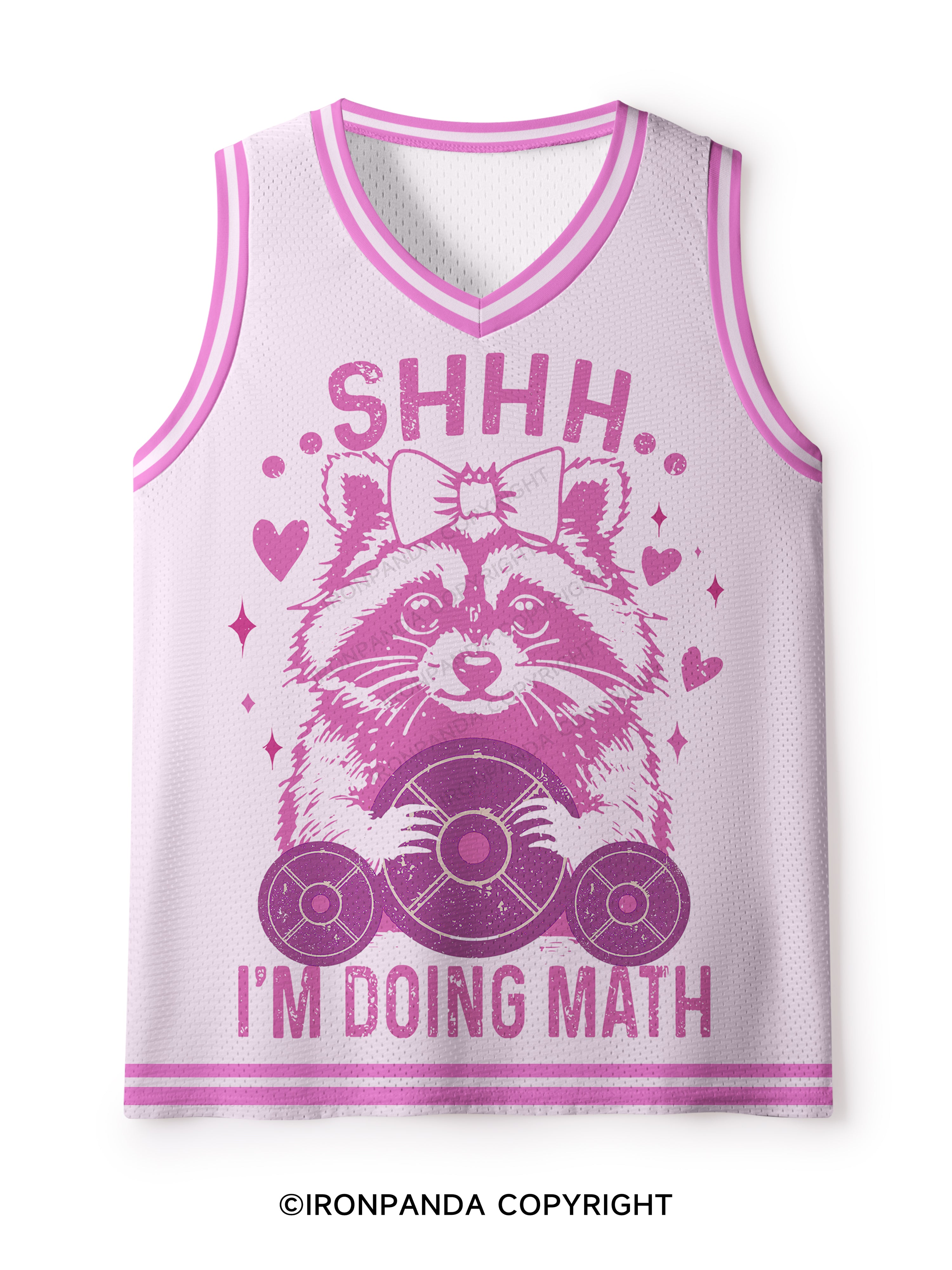 SHHH I'M DOING MATH Mesh Tank Top