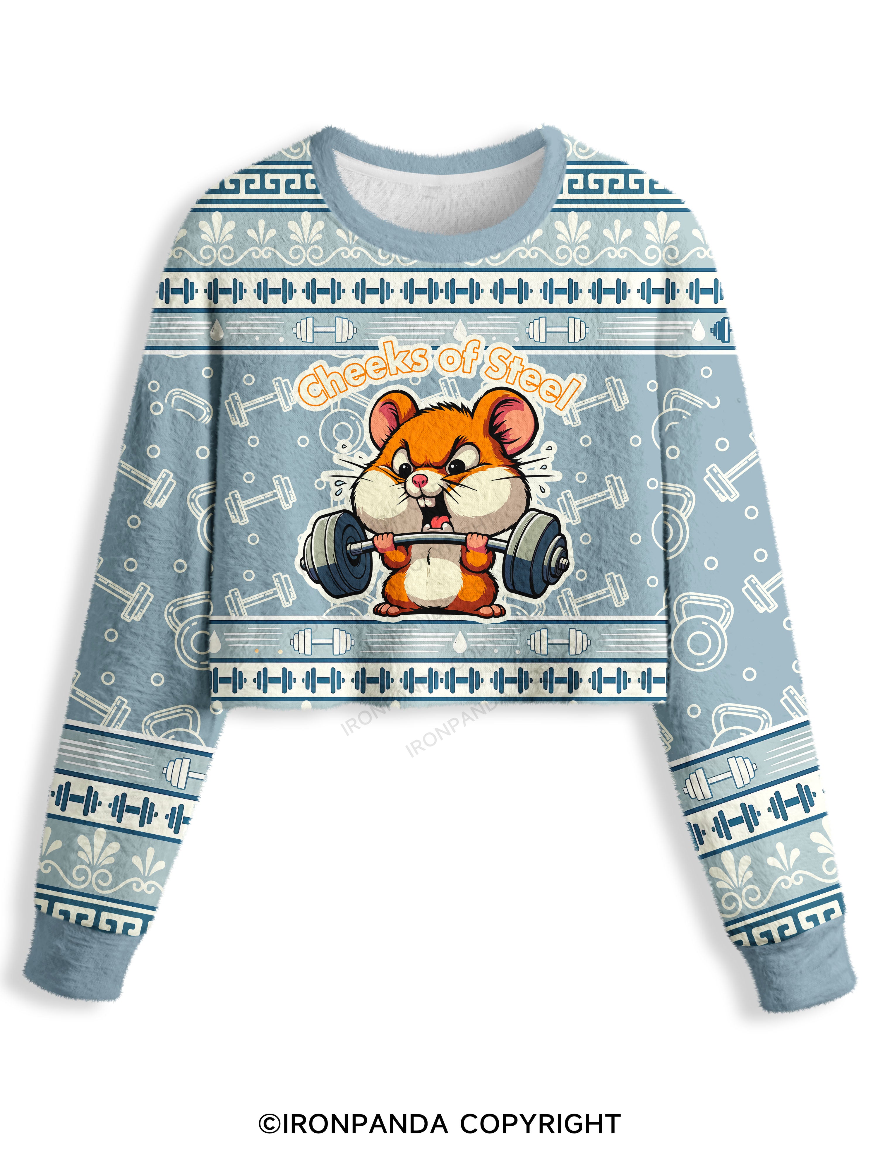 cheeks of steel Crop Ugly Sweater