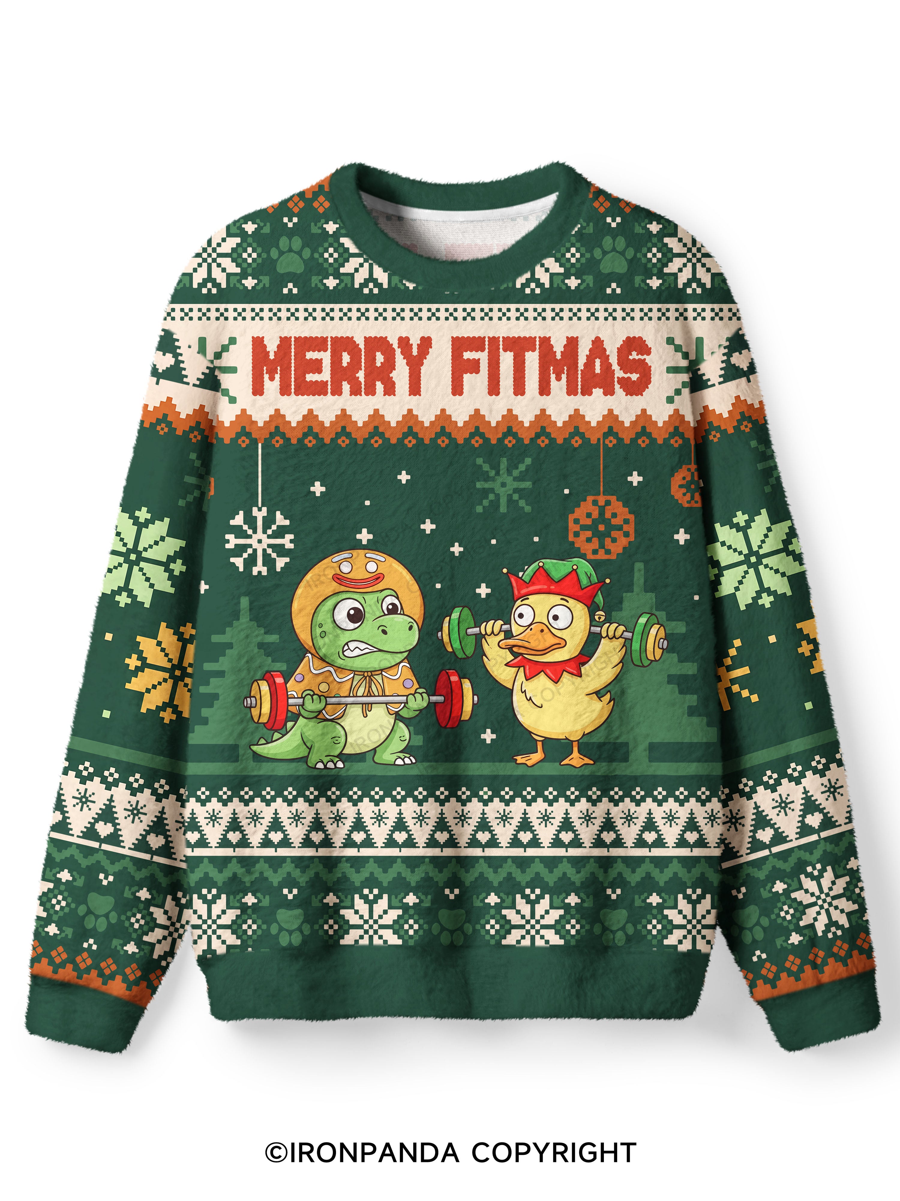 MERRY FITMAS Ugly Fuzzy Fleece Sweater