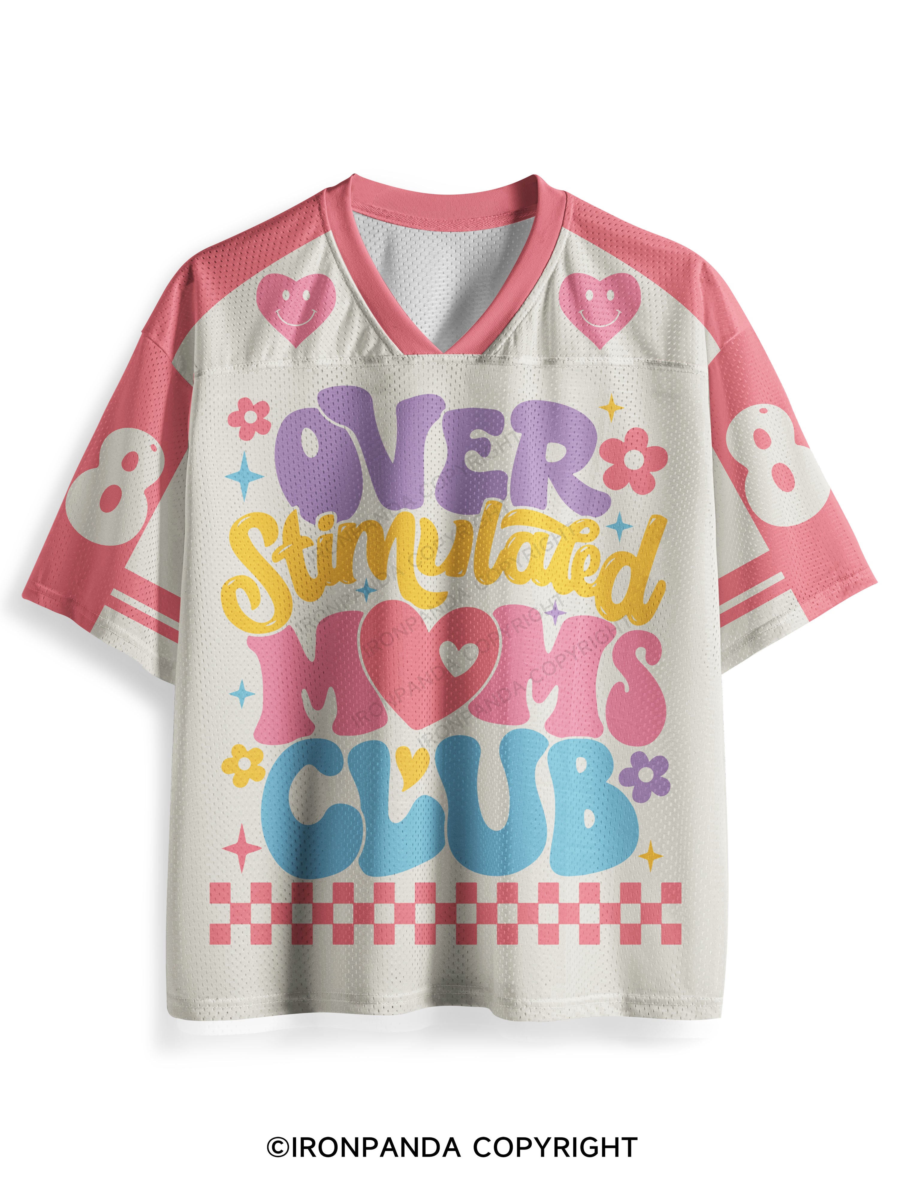 OVER STIMULATED MOMS CLUB GYM Mesh Jersey