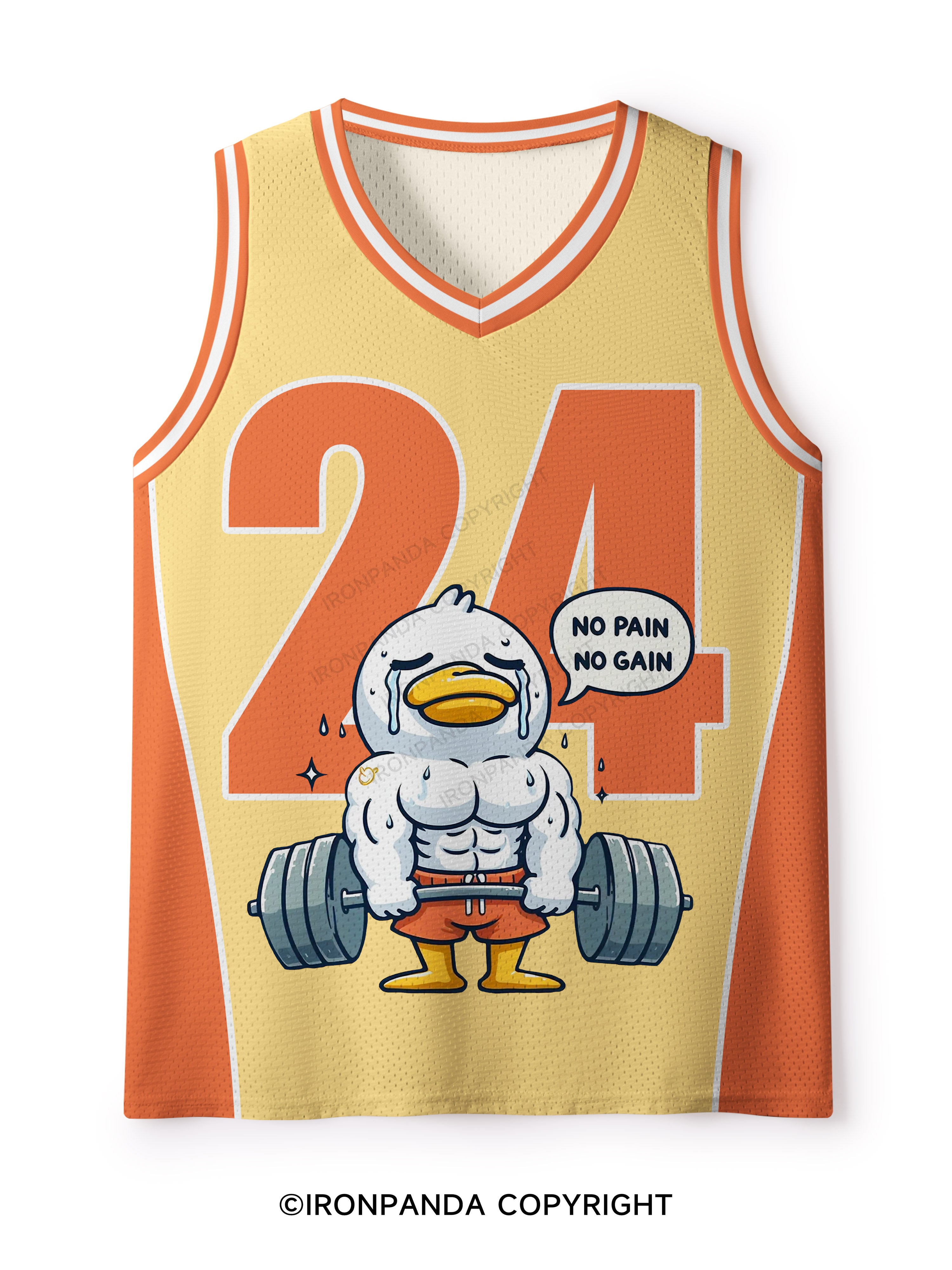 No Pain No Gain Duck Mesh Tank Top