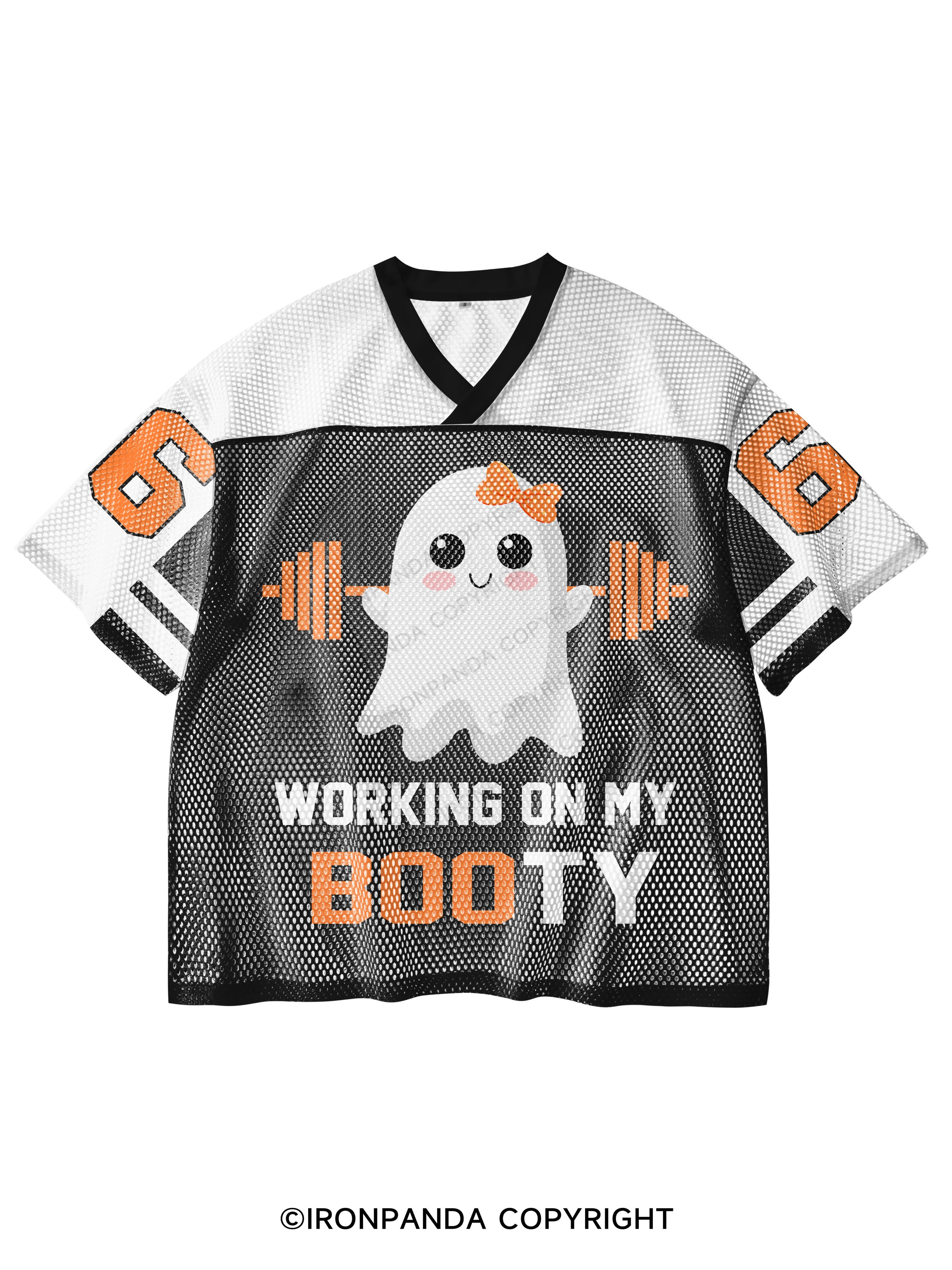 Working on my Booty V-Neck Open Hole Mesh Top